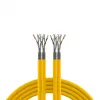 EFB Elektronik INFRALAN Cat.7A 1200 AWG23 S/FTP 2x4P CPR Cca geel RAL1021 500 m