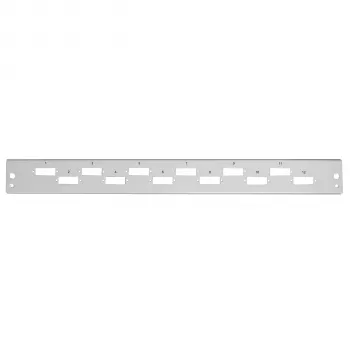 EFB Elektronik frontpaneel 12 x SC Duplex / LC Quad, verticaal, grijs
