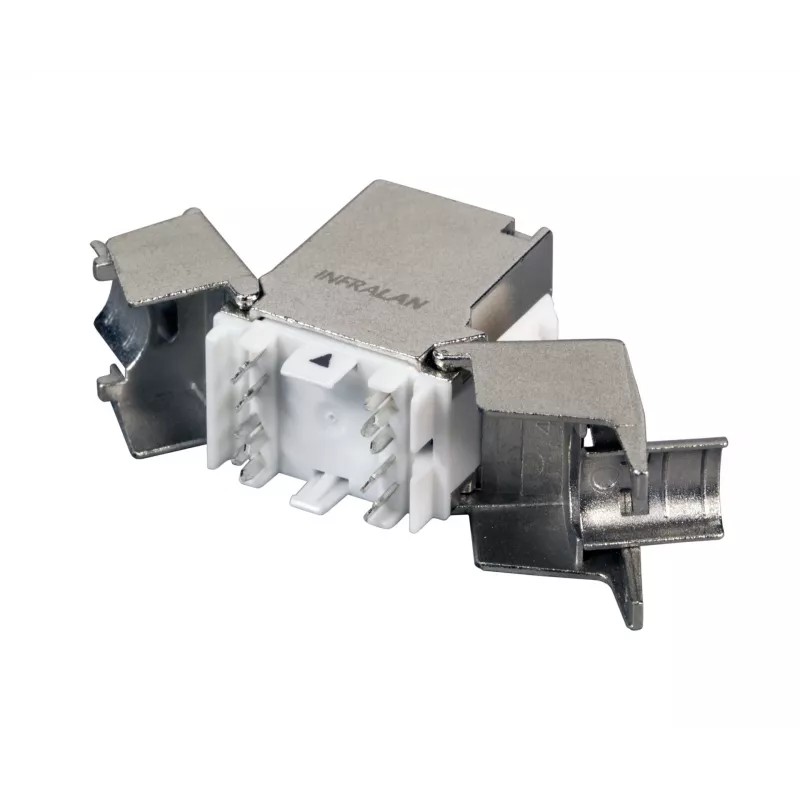 EFB Elektronik RJ45 Keystone Slimline Cat.6A zilver STP PVP Component 12-pack - Power over Ethernet - RJ-45