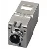 EFB Elektronik RJ45 Keystone Slimline Cat.6A zilver STP PVP Component 12-pack - Power over Ethernet - RJ-45