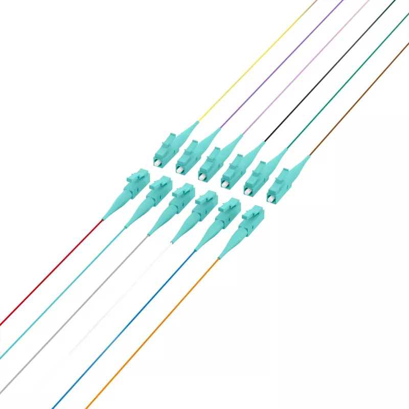 EFB Elektronik fiber pigtail LC 50/125 OM3 12-kleurenset 2m - kabel-/adapterset - Multimode