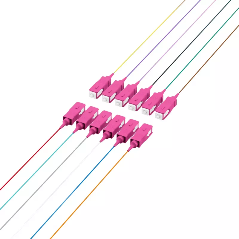 EFB Electronics fiber pigtail SC 50/125 OM4 12-kleurenset 2m - kabel-/adapterset - Singlemode of Multimode