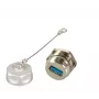 EFB Elektronik USB 3.0 IP67 doorvoerkoppeling type A bus / type A bus