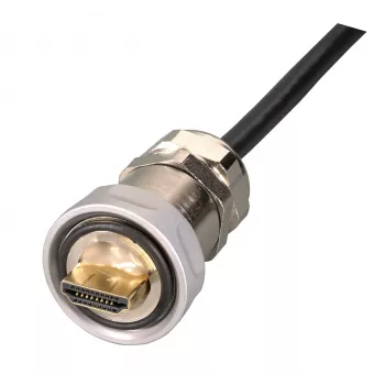 EFB IP67 kabelwartel, M25, HDMI Type-A stekker naar HDMI Type-A stekker, 1,0 m