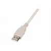 EFB IP67 USB 2.0 kabelwartel M20, USB Type-A stekker naar USB Type-A stekker, 1,0 m, zilver/zwart