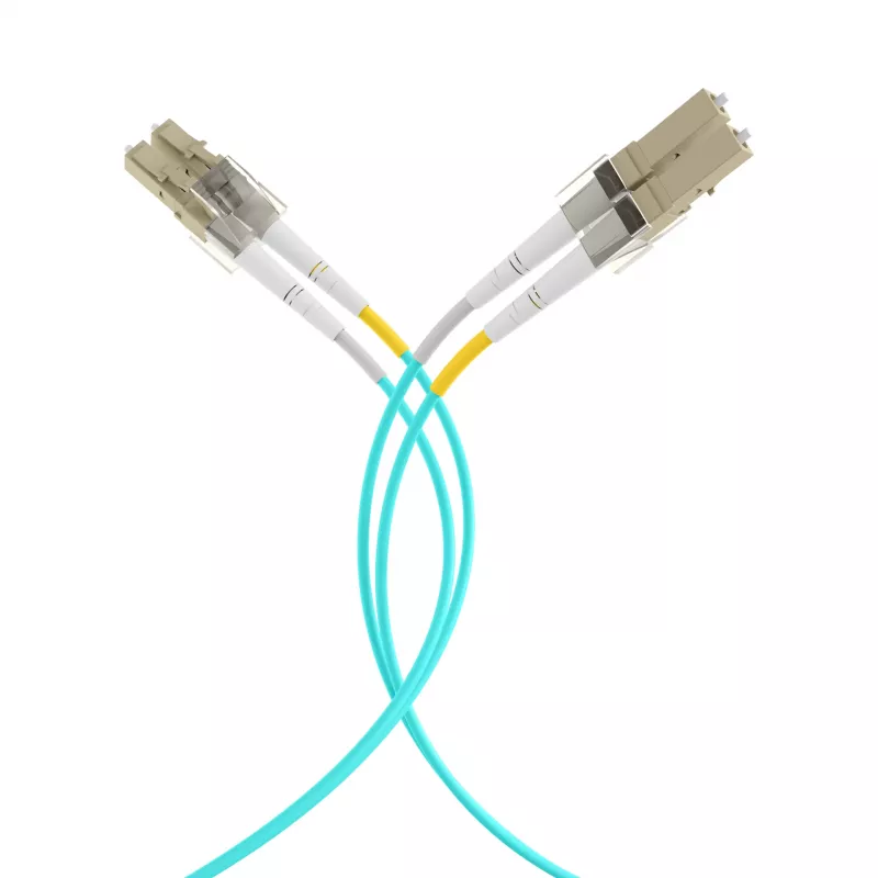 EFB Elektronik IPL-DF-LCULCU-3-0050 glasvezel-patchkabel, 0,5 m, OM3, LC/UPC naar LC/UPC, duplex, LSZH, aqua
