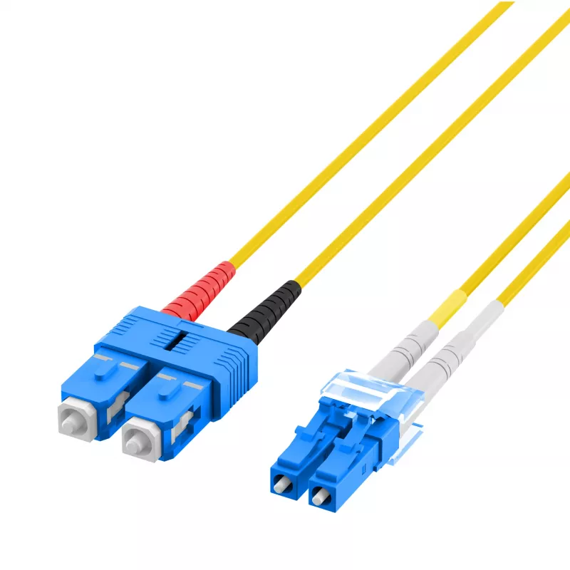 EFB Elektronik IPL-DF-LCUSCU-2-0100 - 1 m - OS2 - LC - SC duplex glasvezel-patchkabel
