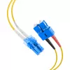 EFB Elektronik IPL-DF-LCUSCU-2-1000 glasvezel-patchkabel, OS2, 10 m, LC/SC, duplex, LSZH, geel