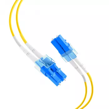 EFB Elektronik IPL-DR-LCULCU-2-1000 glasvezel-patchkabel, OS2, LC duplex naar LC duplex, 10 m, LSZH, geel