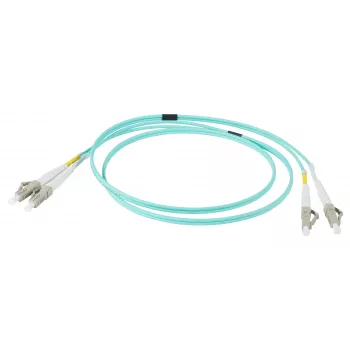 EFB Elektronik IPL-DR-LCULCU-3-0050 glasvezel-patchkabel, 0,5 m, OM3, LC duplex, aqua