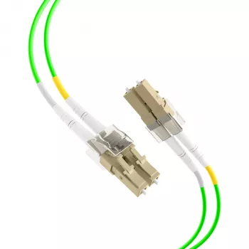 EFB Elektronik duplex jumper LC-LC 50/125µm OM5 LSZH limoen groen 2,0mm 7,5m