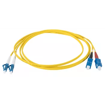 EFB Elektronik IPL-DR-LCUSCU-2-0200 glasvezel-patchkabel OS2 2m LC-SC duplex LSZH geel