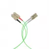 EFB Elektronik IPL-DR-LCUSCU-5-0050 glasvezel-patchkabel, 0,5 m, OM5, LC naar SC, duplex, LSZH, limoengroen