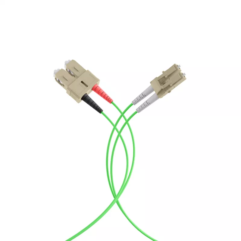 EFB Elektronik IPL-DR-LCUSCU-5-0500 glasvezel-patchkabel, OM5, LC-SC, 5 m, LSZH, limoengroen