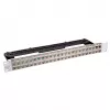 EFB Electronics verdeelpanel 19 inch 48-poorts 1U voor slimline-modules metaalkleur