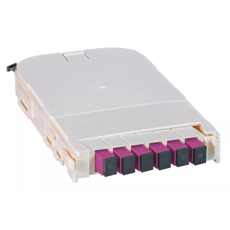 EFB Elektronik FTTH module-inzetstuk voor FTTH-BGT, 6-poorts SC met OM3 keramische koppelingen