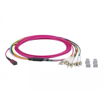 EFB-Elektronik MTP-F/LC 8-vezel matrix-patchkabel OM4, LSZH, erikaviolet, 10m