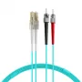 EFB Elektronik O0313.35 glasvezel-patchkabel, OM3, 35 m, LC-ST, duplex, LSZH, aqua