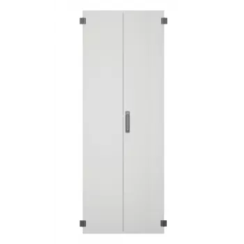 EFB PRO-TUR428S2.GR kastdeur voor PRO 42HE, breedte 800 mm, staal, 2-delig, draaigreep, RAL 7035 lichtgrijs