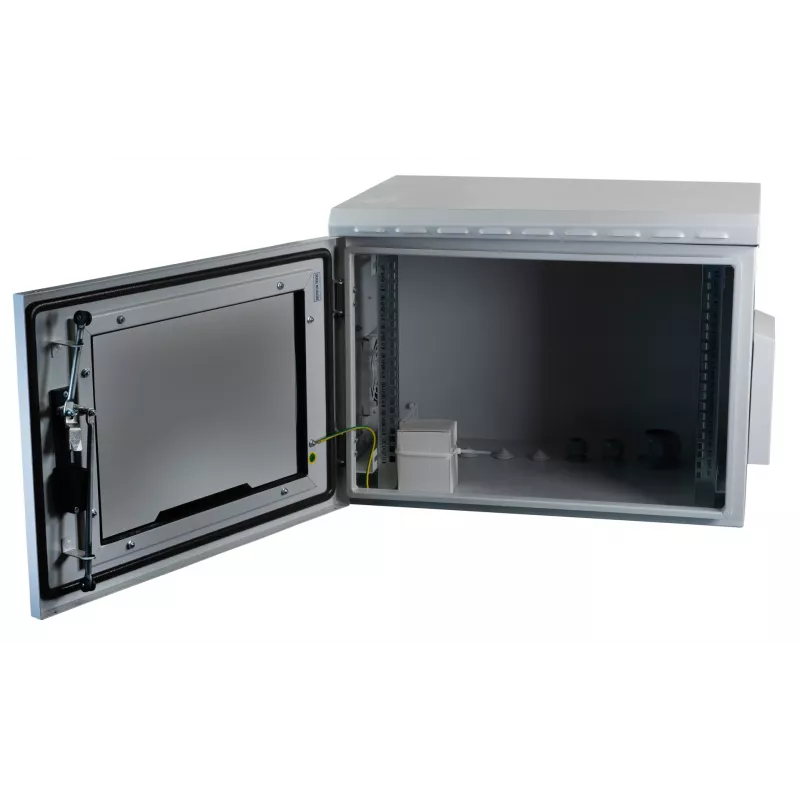 EFB Elektronik 19 inch wandbehuizing IP55 9U glazen deur diepte 600 mm RAL7035