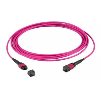 EFB Elektronik MTP female naar MTP female 12-vezel OM4 patchkabel, LSZH, erikaviolet, type A, 5m
