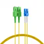 EFB Elektronik duplex jumper LC-SC/APC 9/125µm OS2 LSZH geel 2,0mm 35m