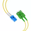 EFB Elektronik duplex jumper LC-SC/APC 9/125µm OS2 LSZH geel 2,0mm 35m