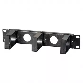 EFB Elektronik 10 inch 1U cable management paneel, zwart (RAL 9005)