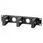 EFB Elektronik 10 inch 1U cable management paneel, zwart (RAL 9005)