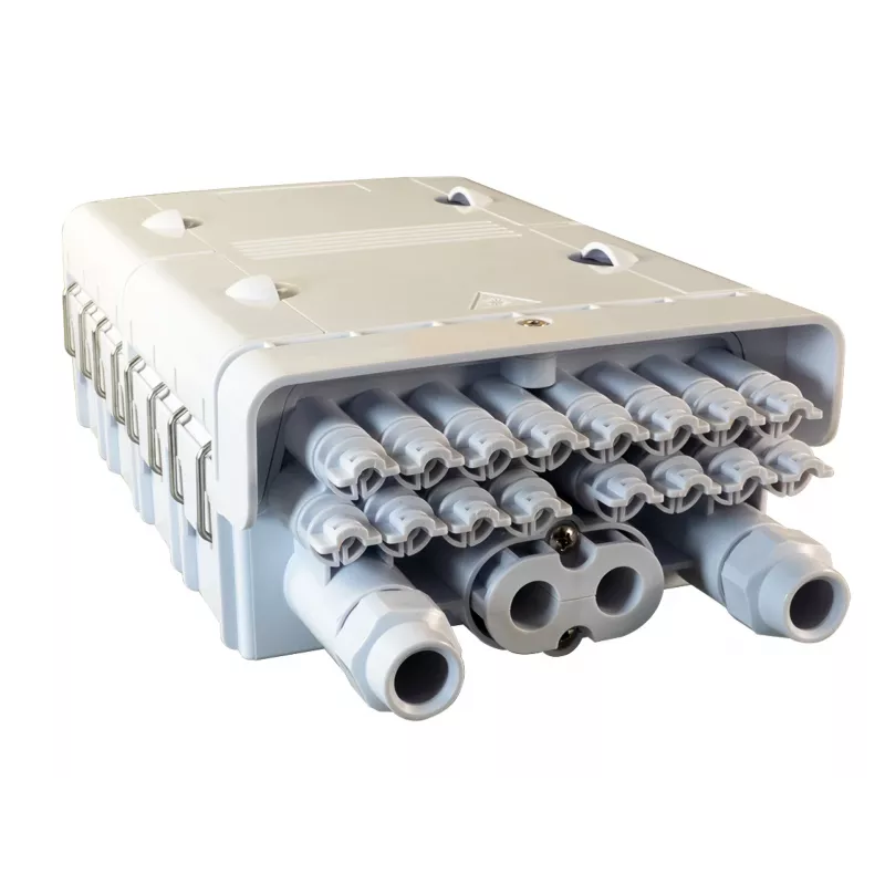 EFB FTTH IP65 outdoor verdeelbox voor 96 vezels met splice-cassettes en vezeloverlengteopslag (FTTH-BOX-OUT-6)