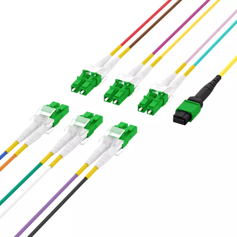 EFB Elektronik MTPF12LCAPC-2 - 2 m - OS2 - MTP - 12x LC glasvezel breakout-kabel
