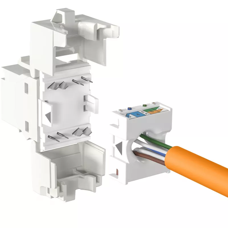 EFB Elektronik RJ45 keystone UTP Cat.6A 500MHz component gecertificeerd - netwerk - video/analoog