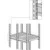EFB Elektronik heavy-duty uitschuifbare legplank, 6 x zijmontage, 140 kg, RAL 9005 (691640ATS.02)