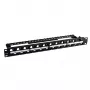 EFB Electronics verdeelpanel 19 inch 1U 24-poorts offset ANEXT geoptimaliseerd zwart