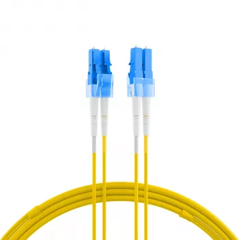 EFB Elektronik duplex jumper LC-LC 9/125µm OS2 LSZH geel 2,0mm 1,5m - video/analoog - singlemode vezel