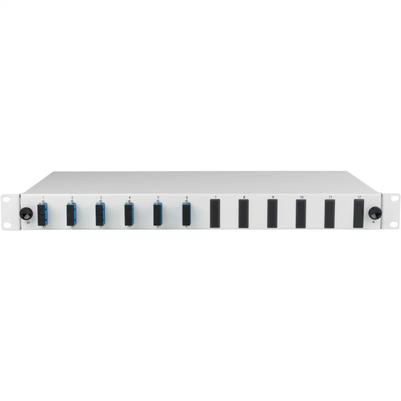 EFB Electronics lasbox SC 9/125 OS2 uitschuifbaar 12 pigtails offset 6