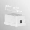 EFB Electronics keystone-aansluitdoos, 1 poort, opbouw, zuiver wit, lege behuizing