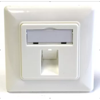EFB Elektronik 1-poorts framset voor keystone-modules, DIN 49075, zuiver wit (RAL 9010)