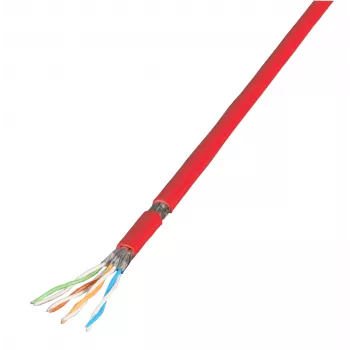 EFB Elektronik Cat.7 PiMF patchkabel UC900MHz SS26 4P FRNC-B rood 100 m - netwerk - CAT 7 kabel/RJ45 stekker