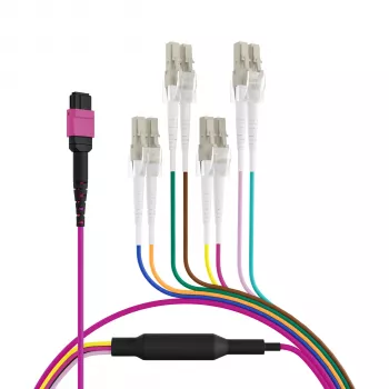 EFB ELEKTRONIK MPO-PLUS(F)-LC trunkkabel OM4 8 vezels type B LSZH erikaviolet 3m