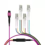 EFB ELEKTRONIK MPO-PLUS(F)-LC trunkkabel OM4 8 vezels type B LSZH erikaviolet 3m