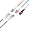 EFB ELEKTRONIK MPO-PLUS(F)-LC trunkkabel OM4 8 vezels type B LSZH erikaviolet 3m