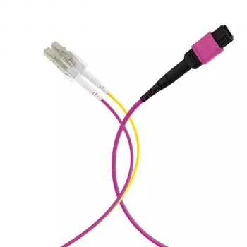 EFB ELEKTRONIK MPO-PLUS(F)-LC trunkkabel OM4 8 vezels Type B LSZH erikaviolet 5m