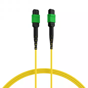 EFB ELEKTRONIK MPO-PLUS/APC(F)-MPO-PLUS/APC(F) patchkabel OS2 12 vezels type B LSZH geel 10m