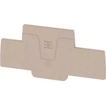 Weidmüller AEP 2T 2.5 eindplaat, beige, voor A2T 2.5 rijgklemmen, 20 stuks