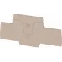 Weidmüller AEP 2T 2.5 eindplaat, beige, voor A2T 2.5 rijgklemmen, 20 stuks