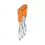 Weidmüller ZQV 2.5N 3 dwarsverbinder, A-serie, 2,5 mm², 3-polig, oranje