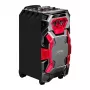 Leicke DJ ROXX TROLLEY PRO draagbaar PA-luidsprekersysteem met Bluetooth, 100W RMS, 10-inch woofer, ledverlichting, trolley, microfoon, afstandsbediening
