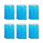 Relaxdays rechthoekige koelelementen blauw 15 x 8 cm, 12 stuks