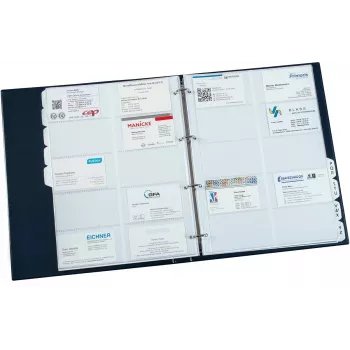Eichner visitekaartmap DIN A4 blauw, 1 stuk